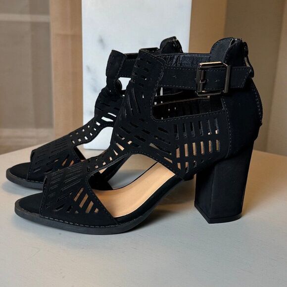 TOP Moda LEVIN-1 Ankle Strap Open Toe Chunky Heel Platform Gladiator Sandal 6.5 - Picture 10 of 11